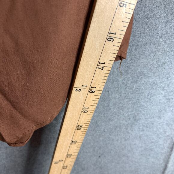 Kani Gold Button Up Brown Shirt Adult Extra Large Shirt Mens - Picture 6 of 6
